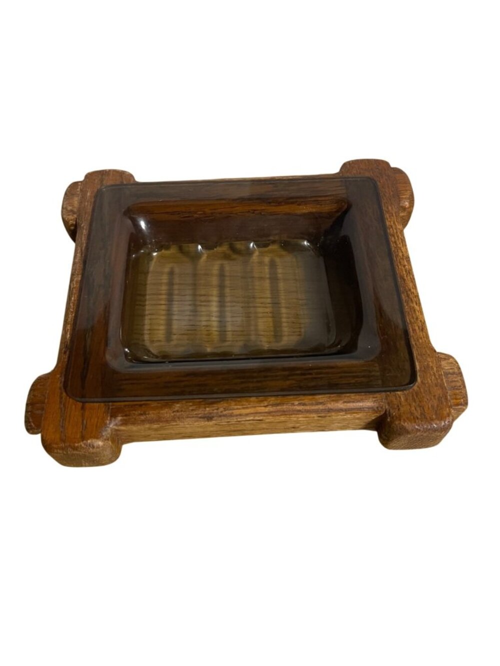 Vintage Mid-Century Modern Bathroom Vanity Soap Dish Rustic Farmhouse Cabincore